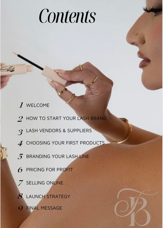 How to Start Your Own Lash Brand – Beginner Lash Business Guide (Digital Download)