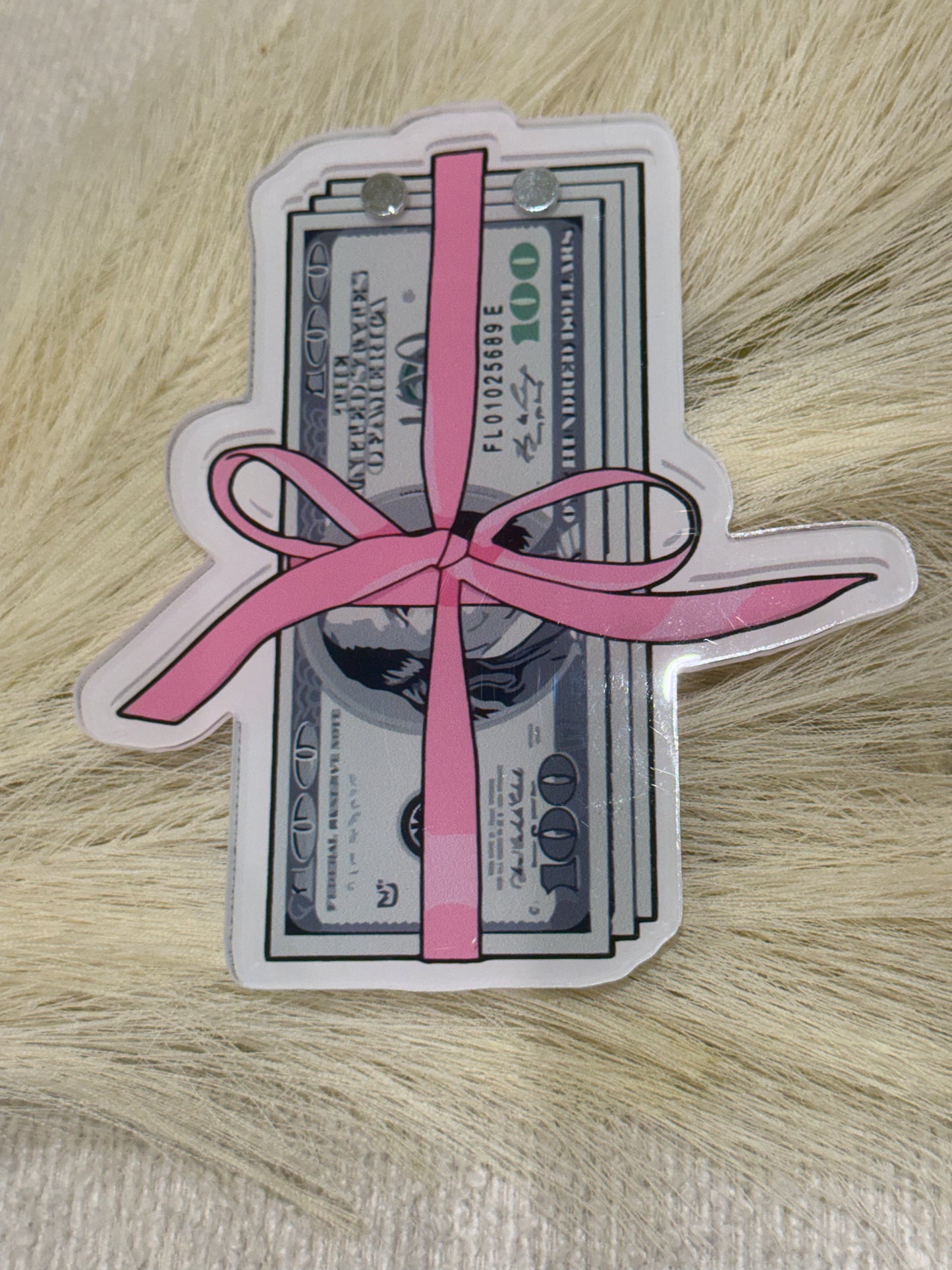 Fierce Money Print Lash Tile Organizer