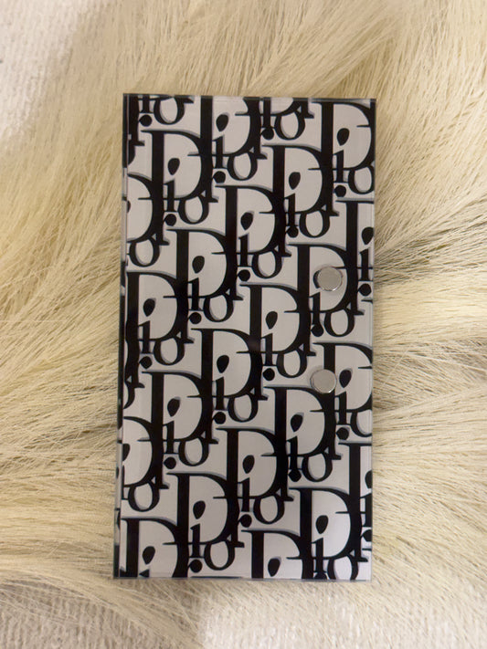 Fierce Black Designer Pattern Lash Tile Organizer